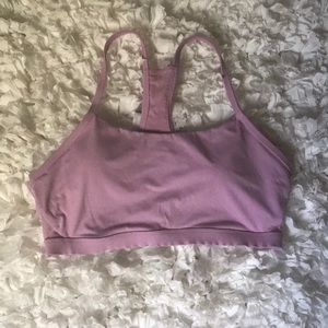 Pink sports bra